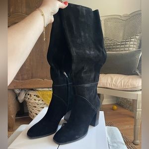 New in Box Dolce Vita Fynn Black Suede Boots Size 9